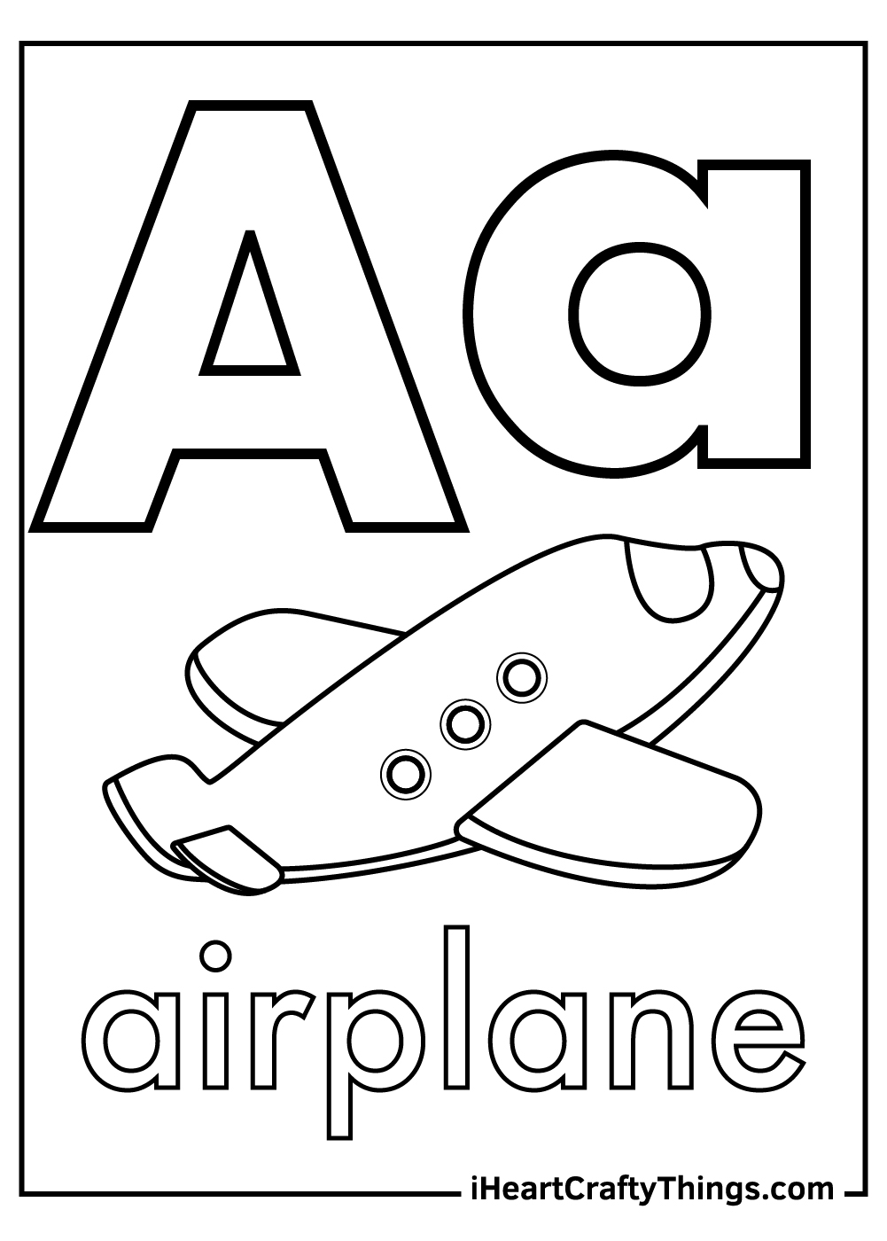 Letter A Coloring Pages 0