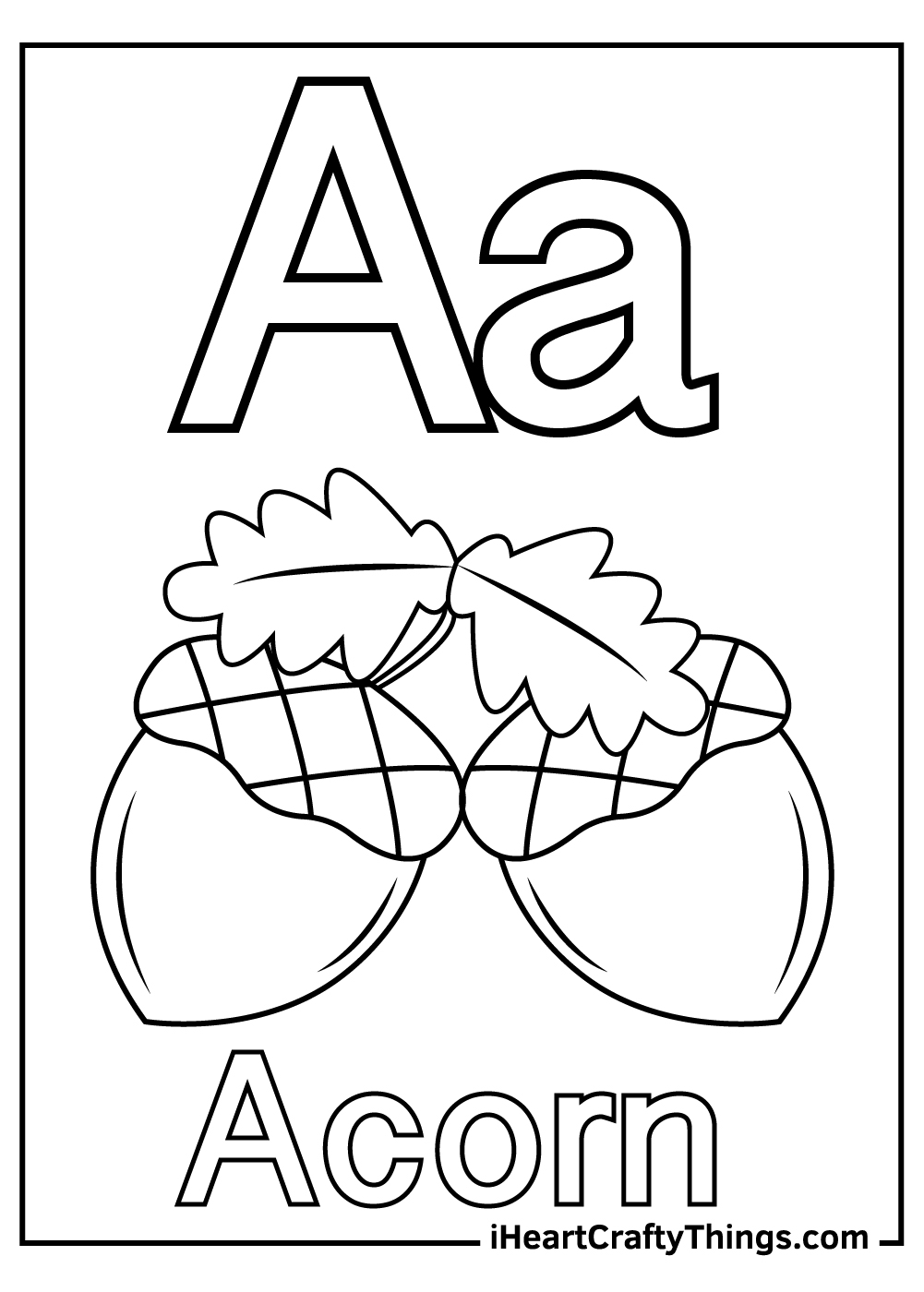 Letter A Coloring Pages 1