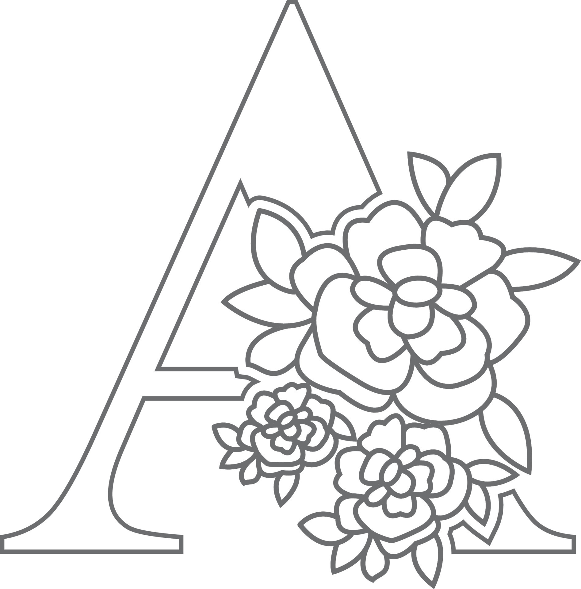 Letter A Coloring Pages 12