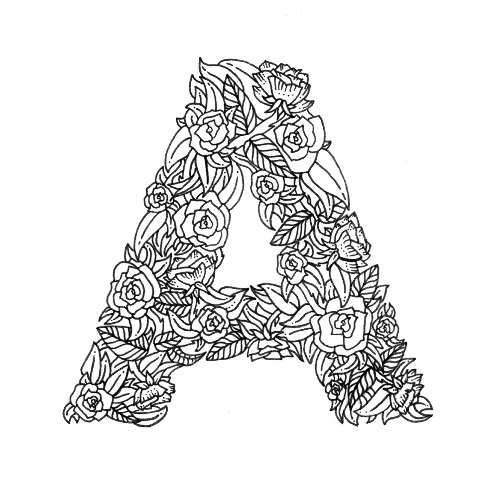 Letter A Coloring Pages 13