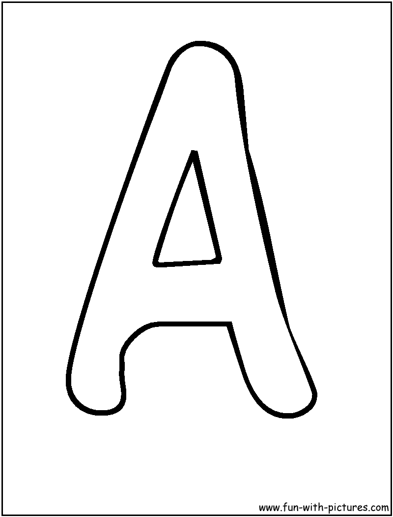 Letter A Coloring Pages 19