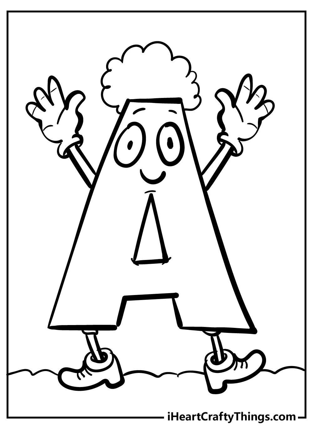 Letter A Coloring Pages 2